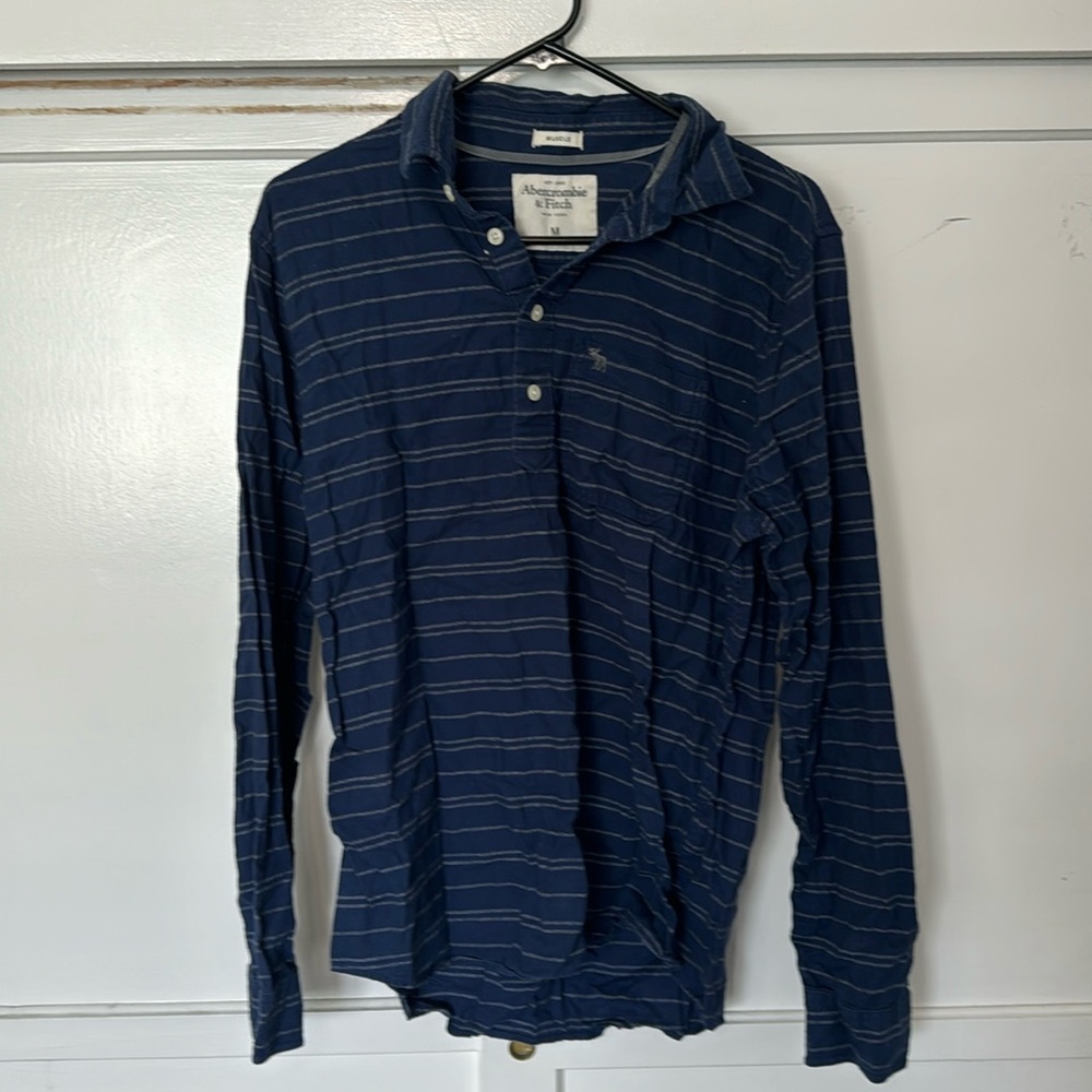 Stripped men’s muscle long sleeve top